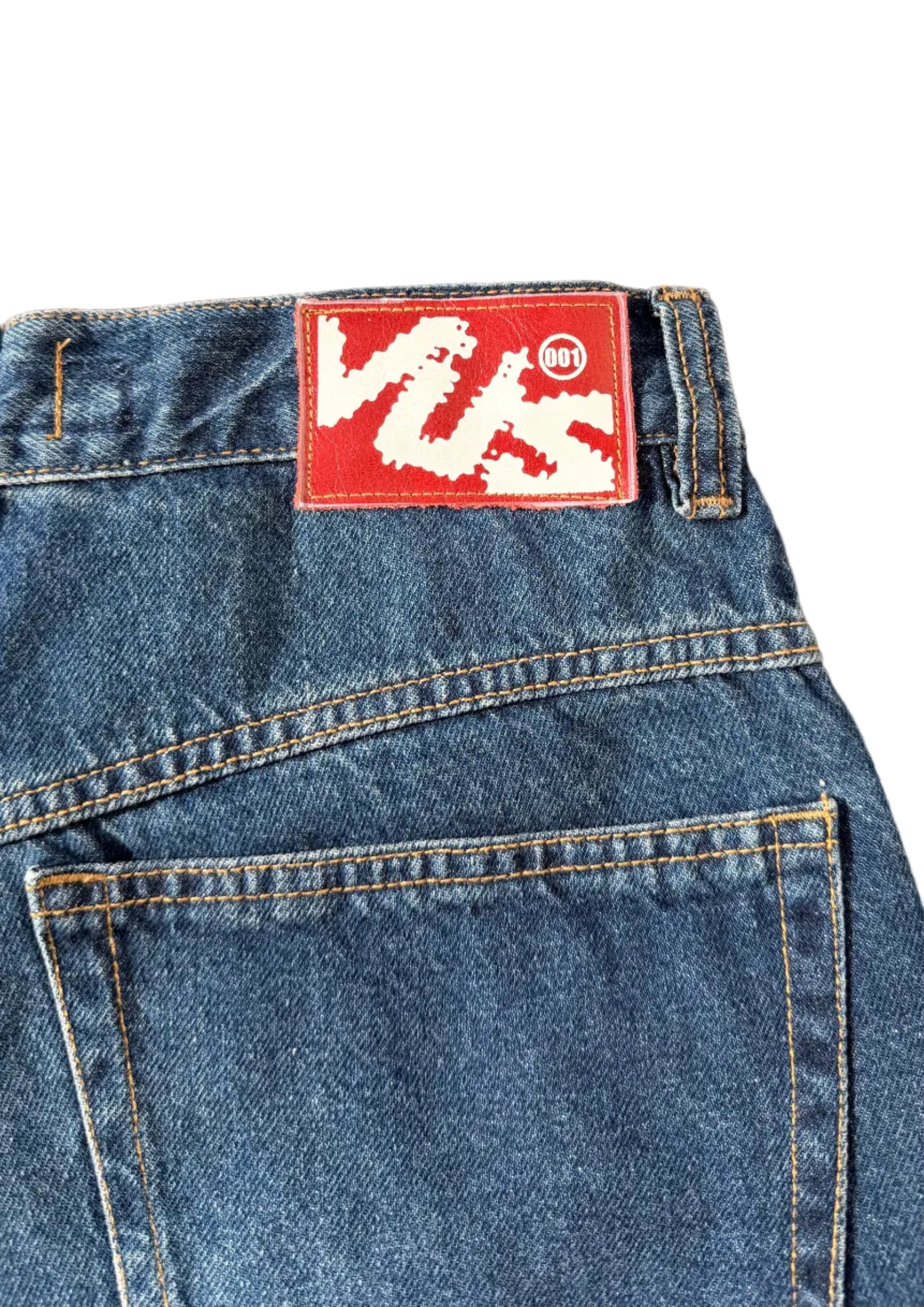 Bermudas de mezclilla cruda